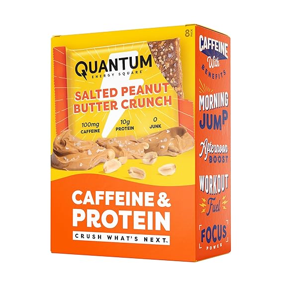 Quantum Energy Square: Energy Bar with Caffeine &...