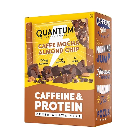 Quantum Energy Square: Energy Bar with Caffeine &...