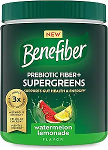 Benefiber Prebiotic GLP-1 Friendly Fiber + Supergreens Dietary...