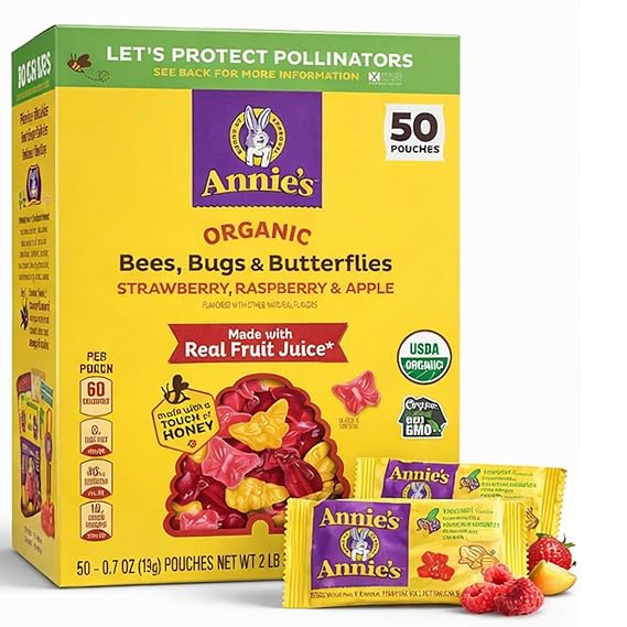 Annies Organic Bees, Bugs & Butterflies Fruit Flavored...