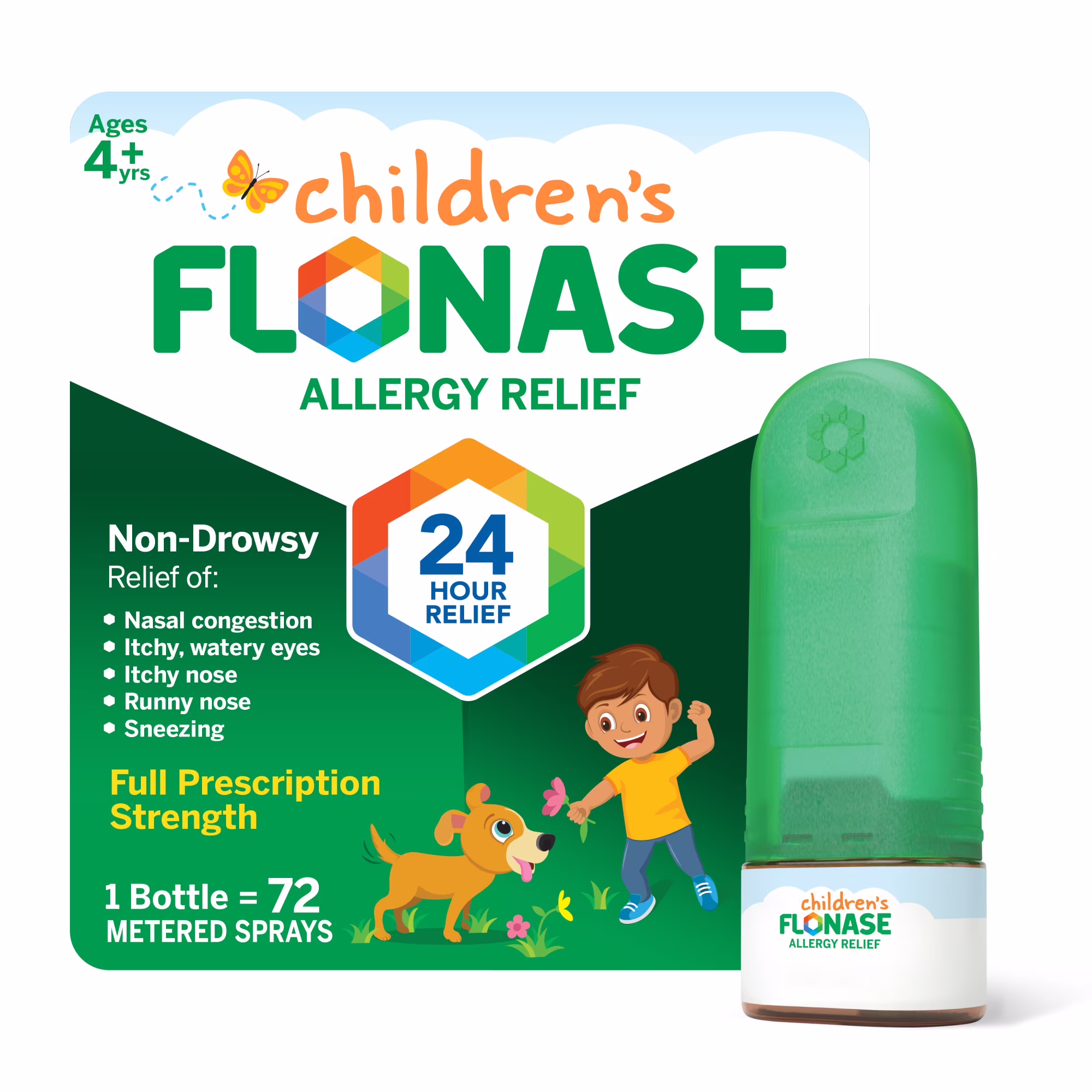 Flonase Children's 24 Hour Non-Drowsy Decongestant Severe Allergy... 2