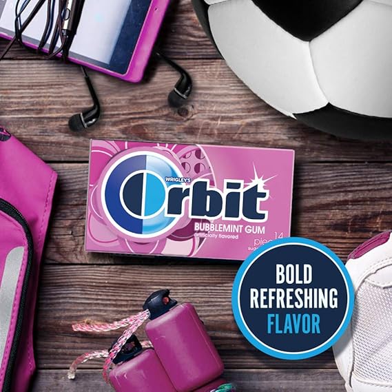 ORBIT Bubblemint Chewing Gum Sugar Free, 12 Packs... 2