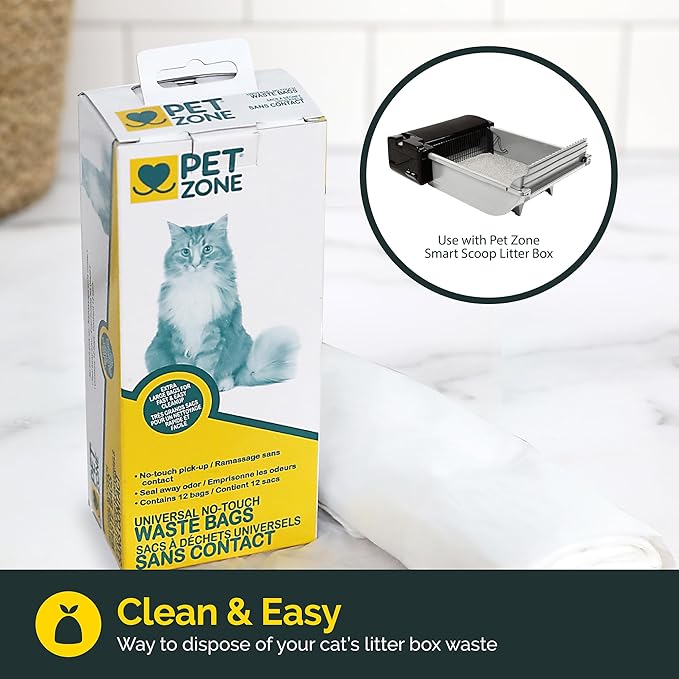 Pet Zone Universal No-Touch Cat Litter Bags &... 2
