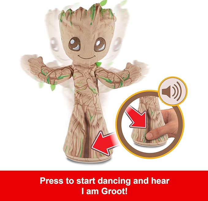 Mattel Marvel Plush, Dancing Groot English-Speaking Soft Toy,... 2