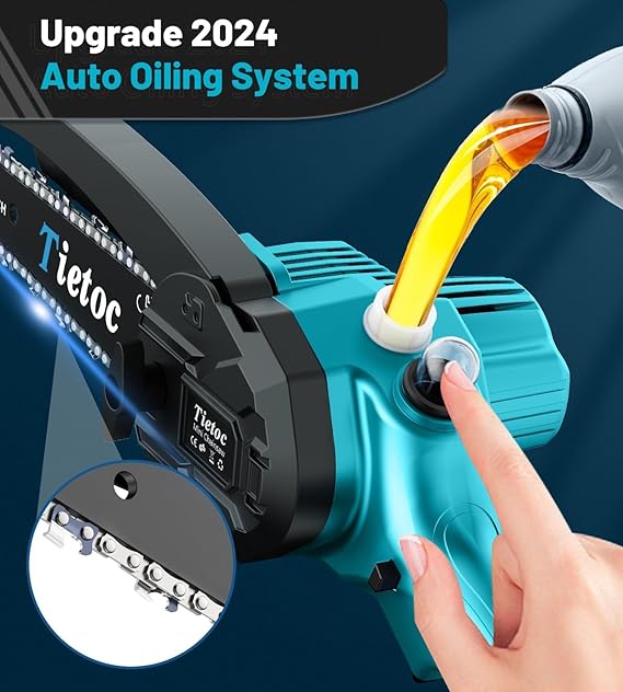 Tietoc Mini Chainsaw 6 Inch Cordless, Portable Electric... 2