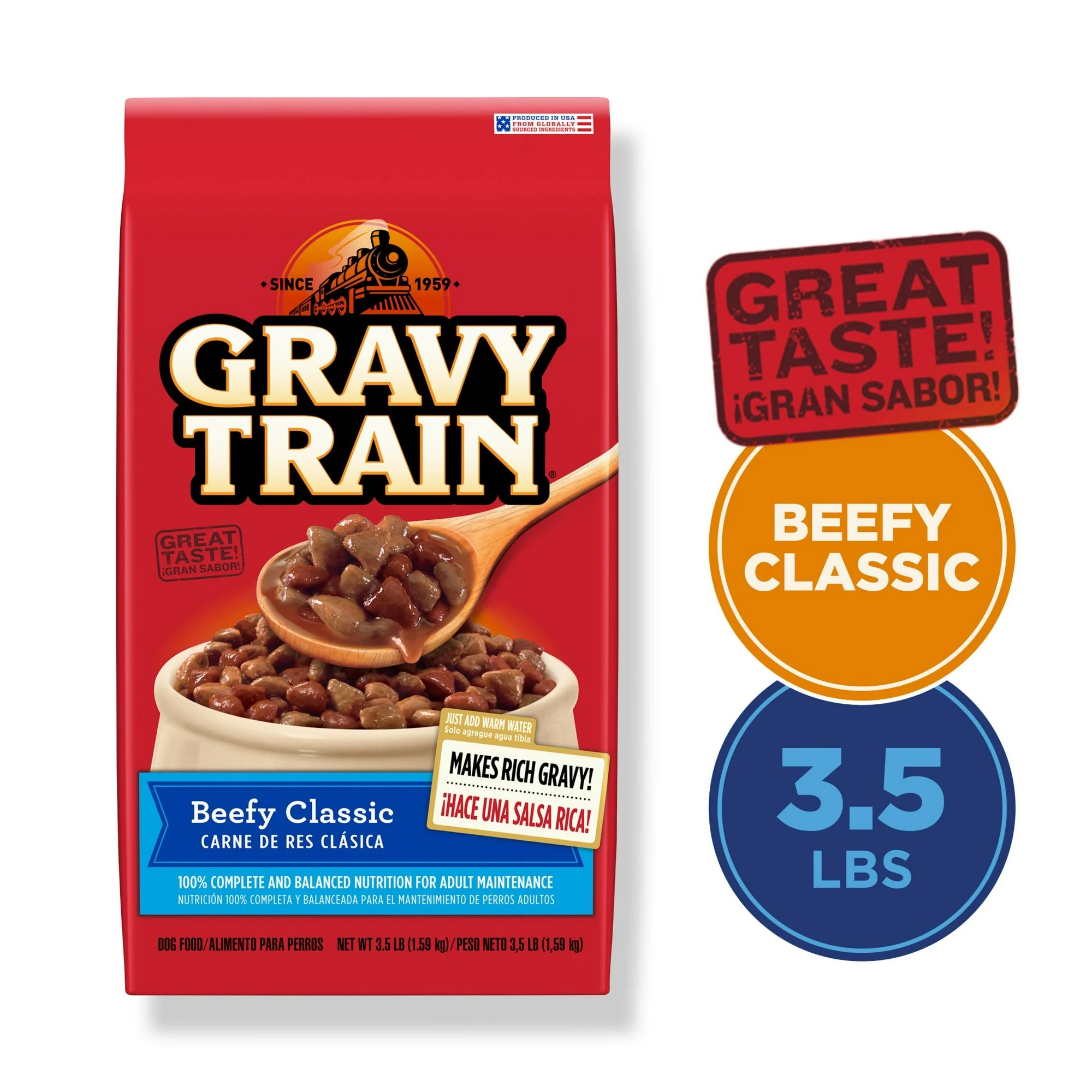 Gravy Train Beefy Classic Dry Dog Food, 3.5 lb. Bag 2