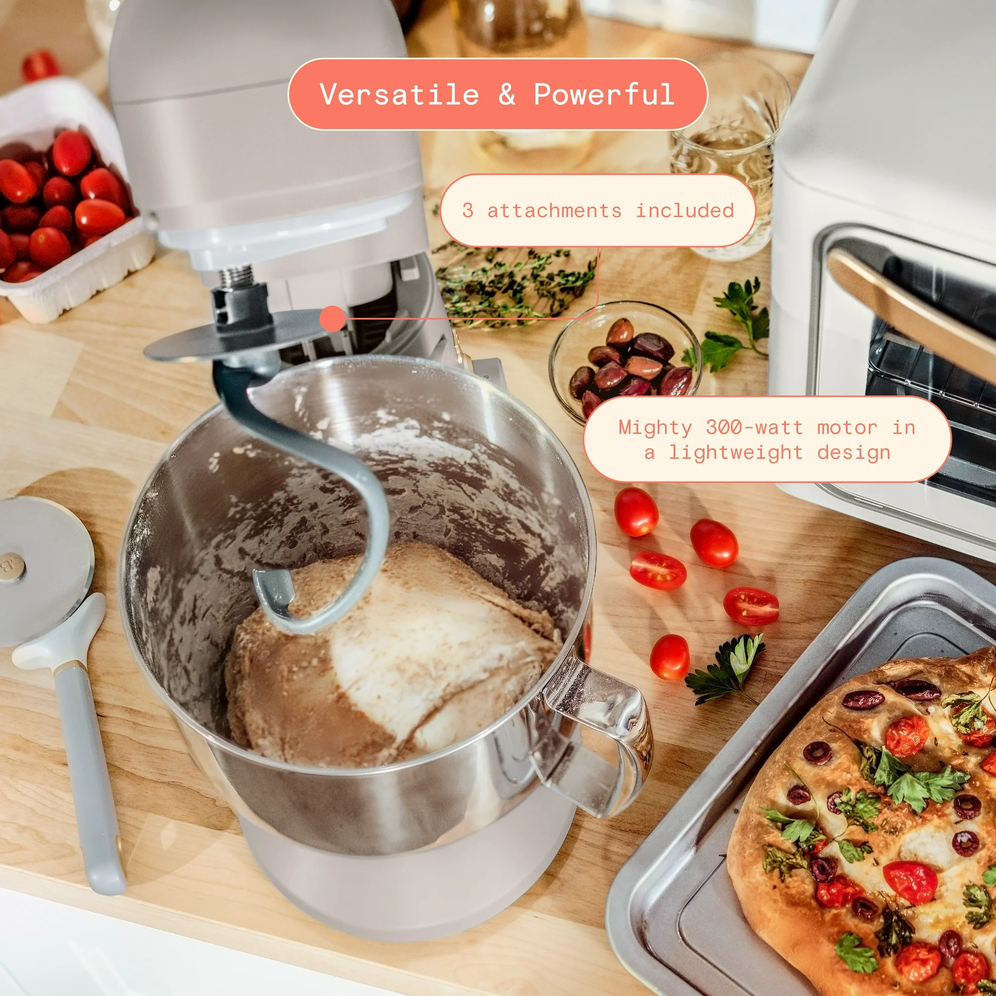 Beautiful 5.3 Qt Stand Mixer, Lightweight & Powerful... 3